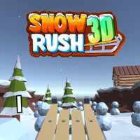 Snow Rush 3D is a fun snowboarding game; you'll have to rush down a slope that is full of dangers. Try to avoid all obstacles on the way and go as far as possible without crashing.

