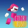 Color Rush is a fun platform game where you move your character from one platform to the next while changing colors to match the surface they fall on.

