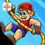Radical Rappelling is an exciting adventure game where players challenge themselves to jump down cliffs with ropes. You must move quickly to escape the approaching dangers.

