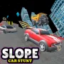If you want to get a higher score in Slope Car Stunt, you'll have to drive a fast car down steep hills, over sharp turns, over sudden jumps, and through dangerous gaps.

