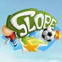 Slope Soccer is a game where you run very fast. In this version of Slope, you'll be rolling a soccer ball down steep levels while trying to score as many goals as you can.

