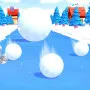 You control a big snowball in the 3D racing game SnowBall Speed as you move it over icy tracks full of obstacles. The goal is to avoid hitting things and get past barriers.

