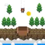 Triple Skiing 2D is an arcade sports game that has you racing down snowy hills at ever increasing speeds. The basic goal is to manage your character as you ski around the environment, avoiding hazards and trying to go as far as possible without crashing.